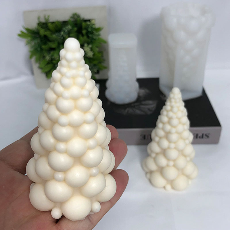Soap Making Book For Beginners - 3D Bubble Christmas Tree Silicone Candle