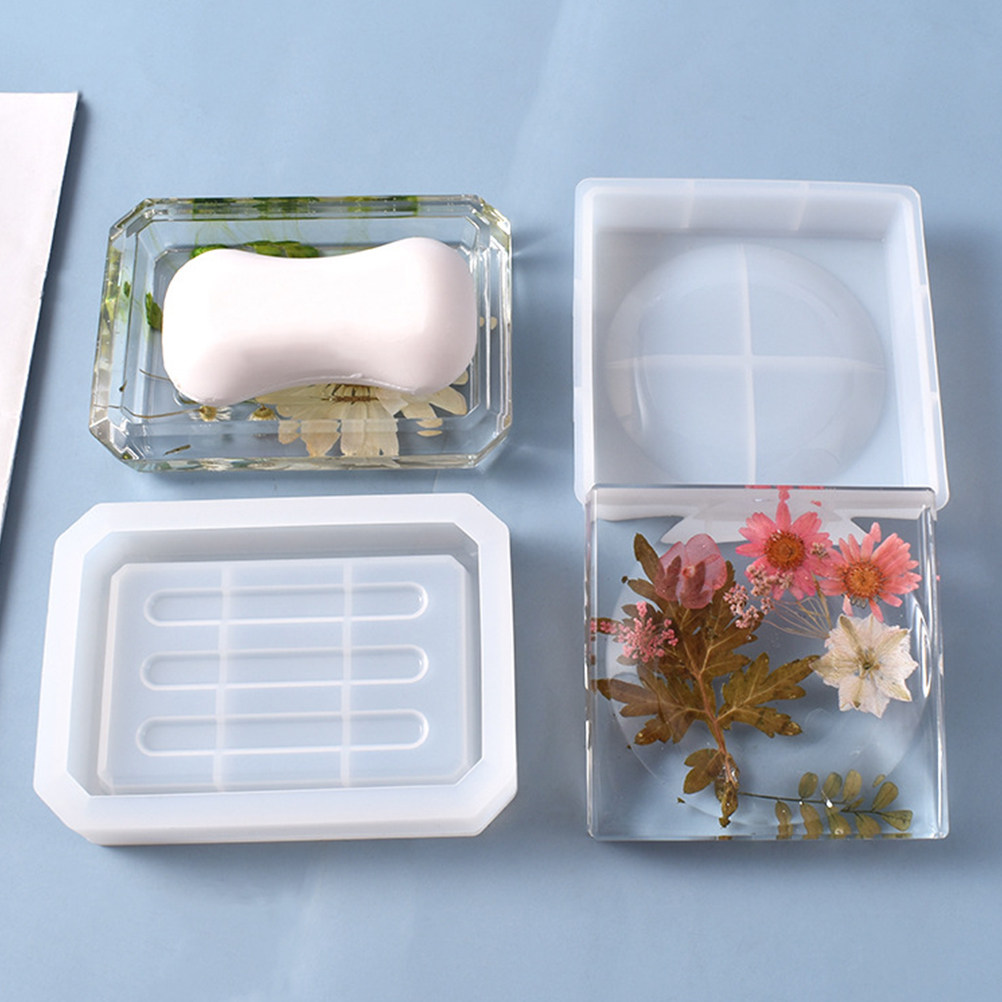Soap Making Process - 2Pcs Crystal Clear Silicone Soap Box