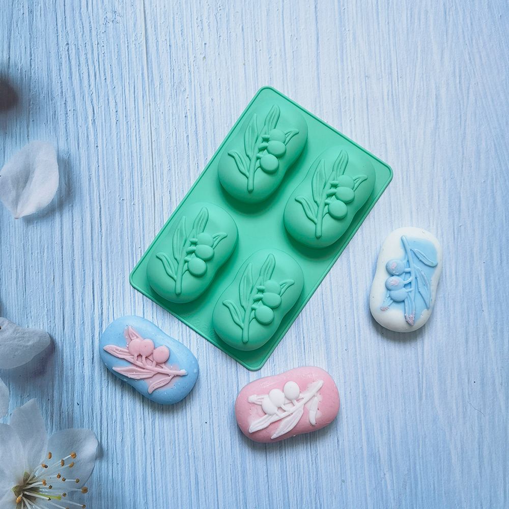 4 Cavities Oval Olive Tree Sil - Soap Making Book For Beginners のレビューと価格