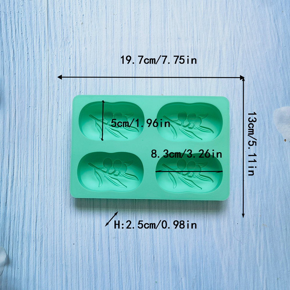 4 Cavities Oval Olive Tree Sil - Soap Making Book For Beginners のレビューと価格