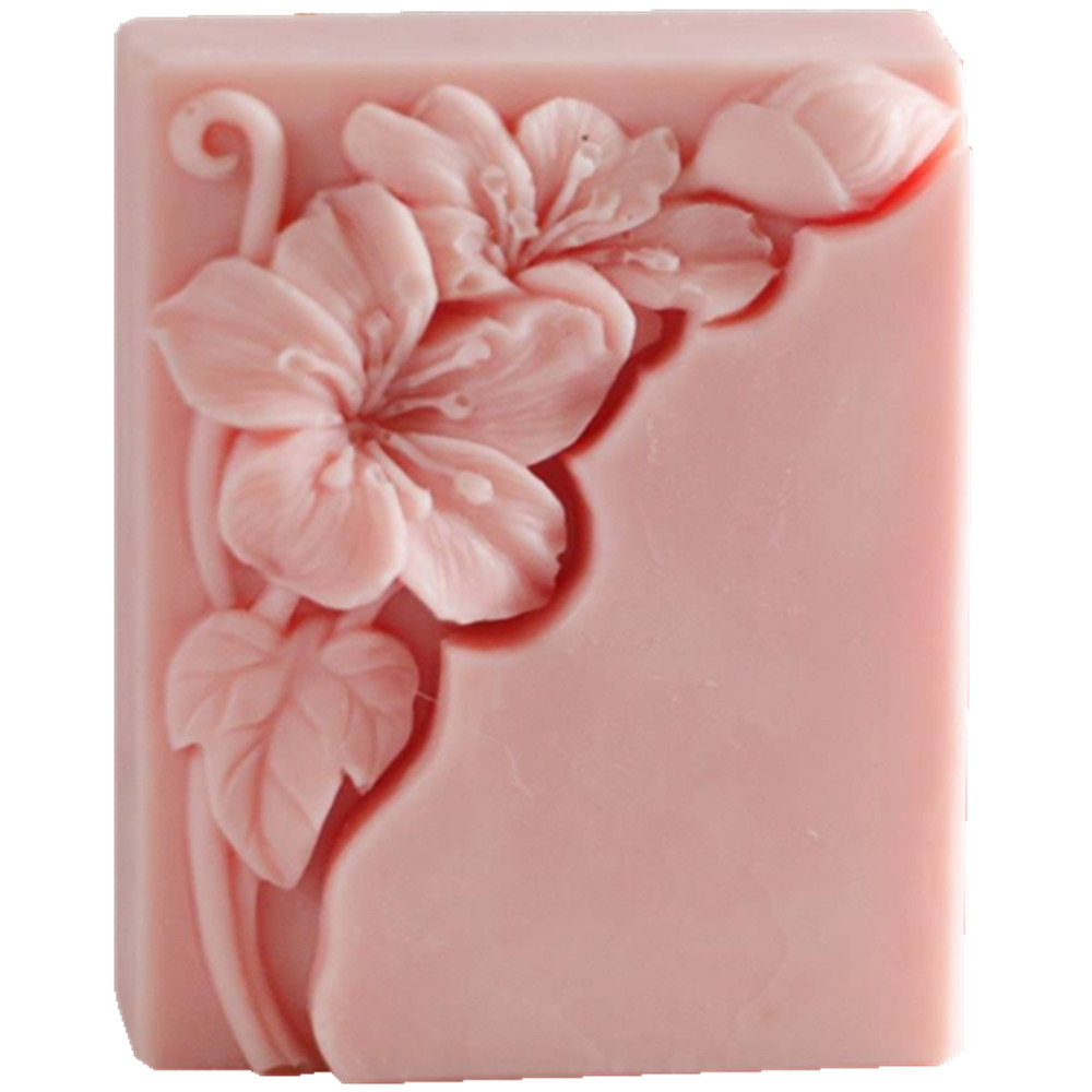 Pretty Floral Soap Mold Rectan - Soap Making Process のレビューと価格