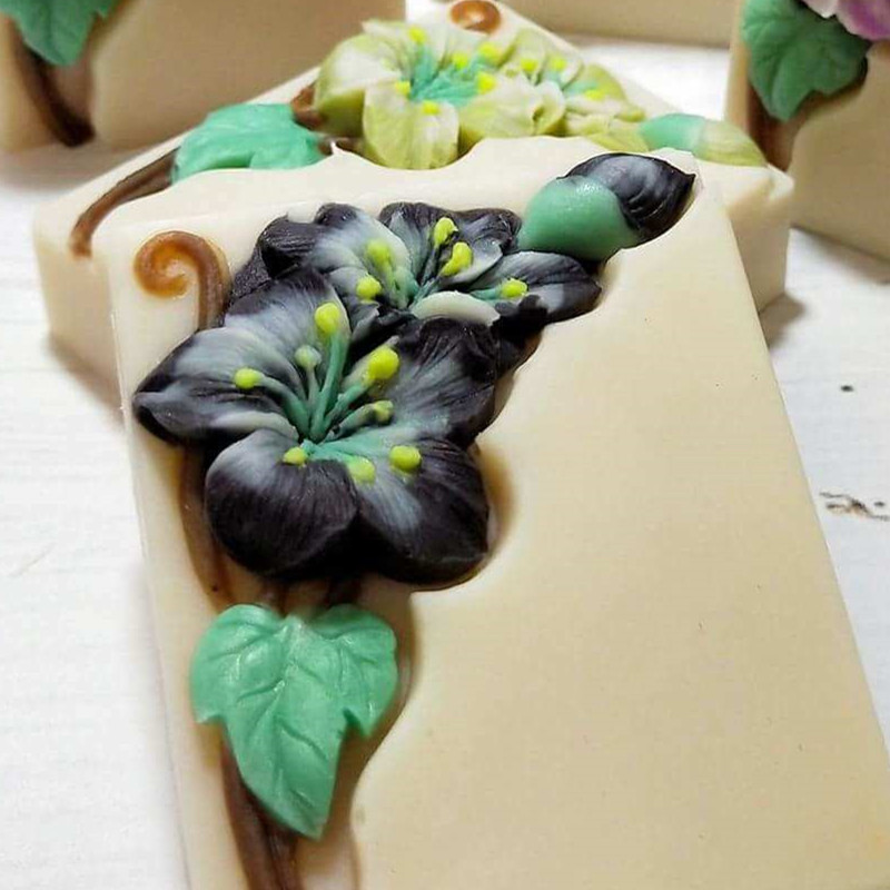 Pretty Floral Soap Mold Rectan - Soap Making Process のレビューと価格
