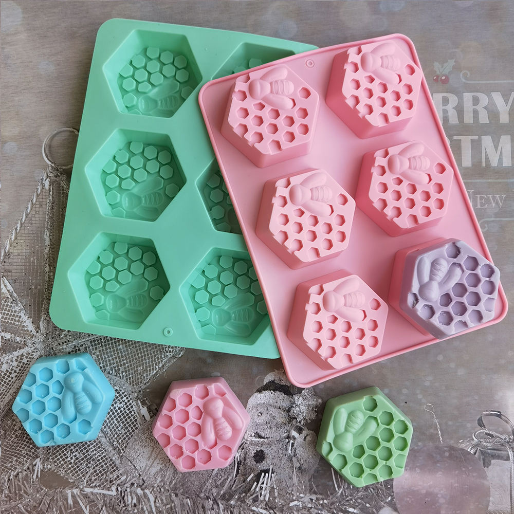 Silicone Hexagonal Bee Soap Mo - Soap Making Guide For Beginners のレビューと価格