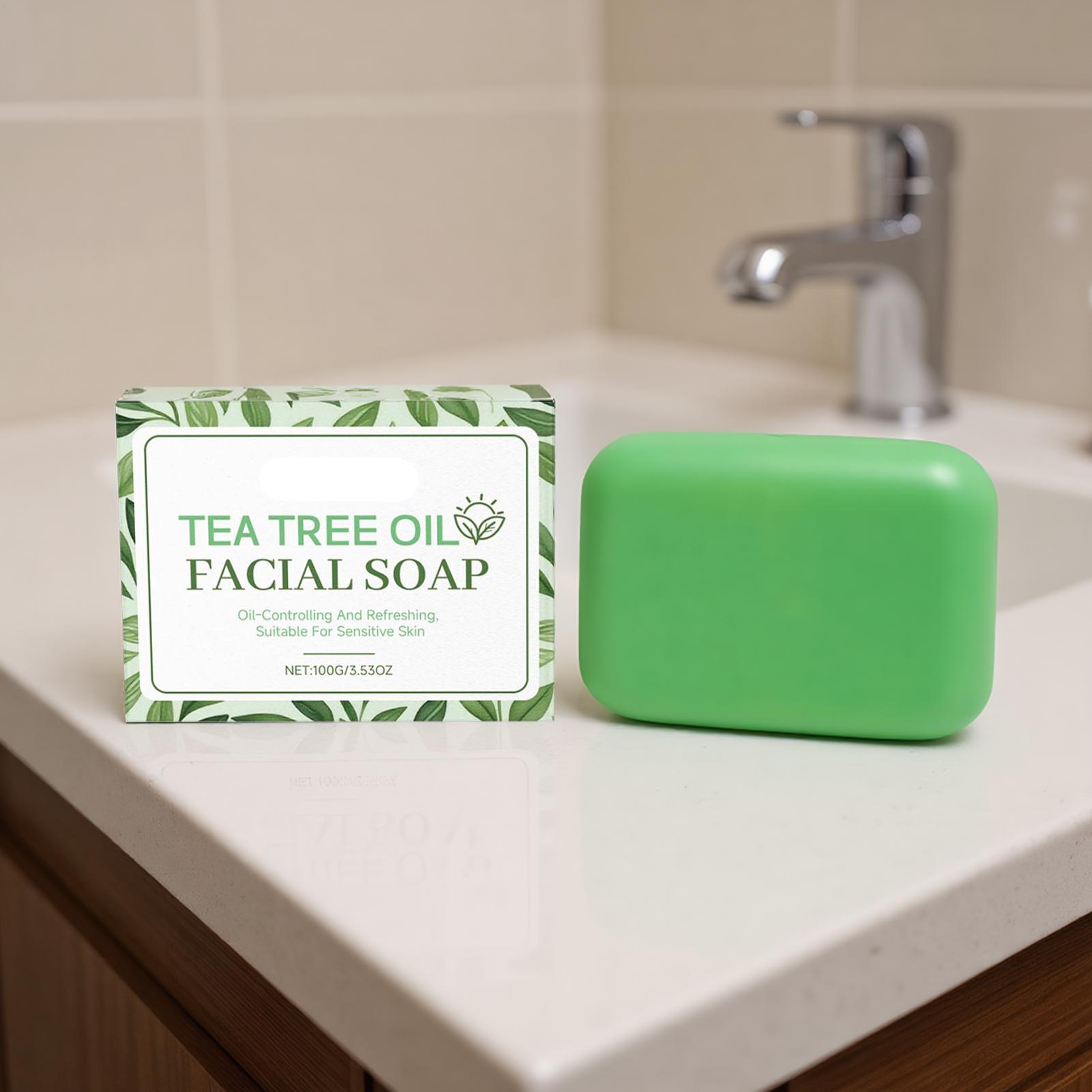 1pc Tea Tree Soap for Face Bod - Castor Oil Soap のレビューと価格