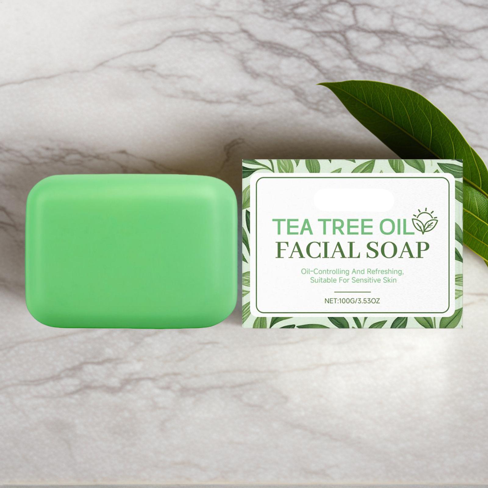 1pc Tea Tree Soap for Face Bod - Castor Oil Soap のレビューと価格