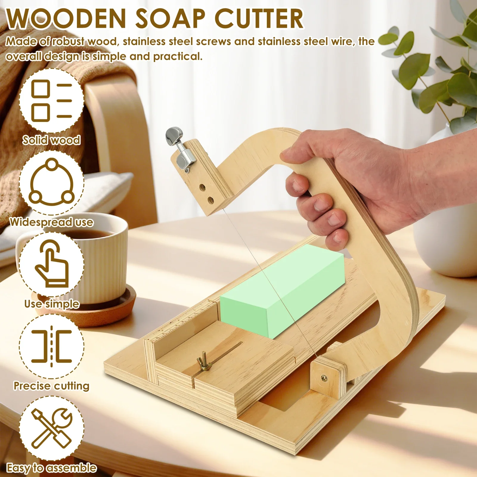 Wooden Soap Cutter Professiona - Soap Cutter Wire のレビューと価格