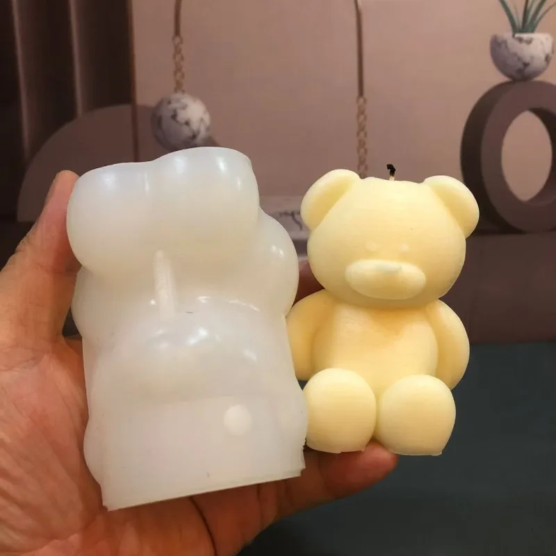 3D Bear Silicone Candle Mold D - Soap Making Book For Beginners のレビューと価格