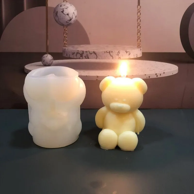 3D Bear Silicone Candle Mold D - Soap Making Book For Beginners のレビューと価格
