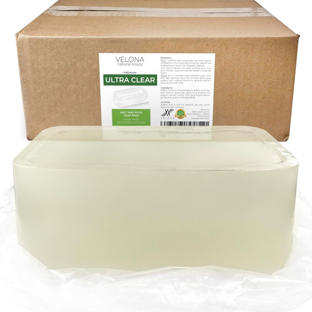 25 LB - Ultra Clear Melt & Pou - Soap Making Glycerin のレビューと価格