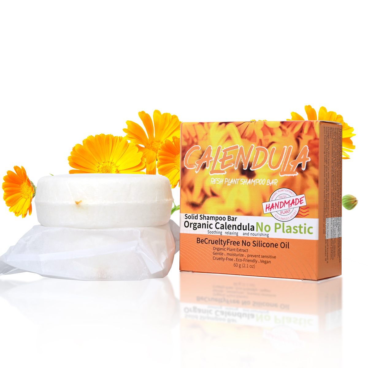 Calendula flower and plant ess - Castor Oil Soap のレビューと価格