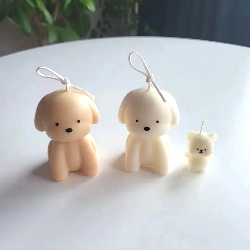3D Puppy Scented Candle Silico - Soap Making Book For Beginners のレビューと価格