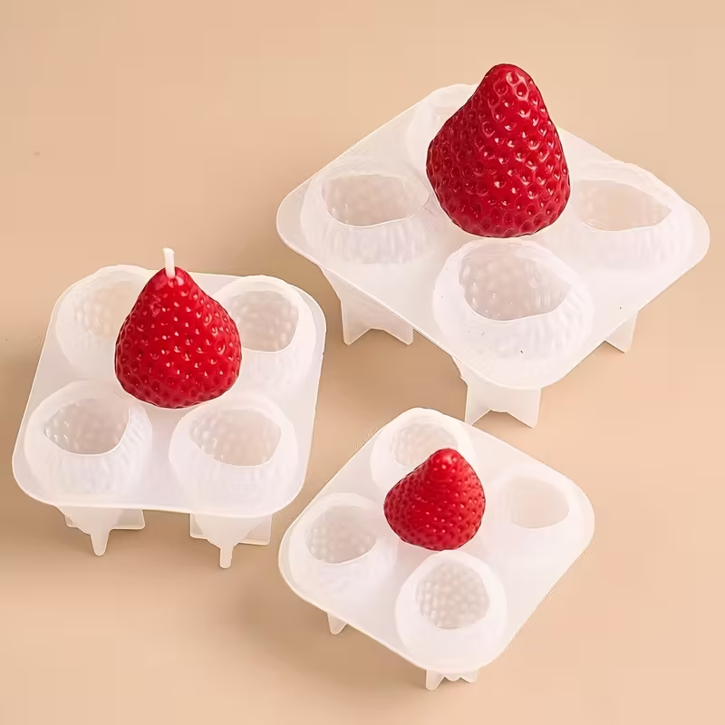 Strawberry Silicone Candle Mol - Soap Making Guide For Beginners のレビューと価格
