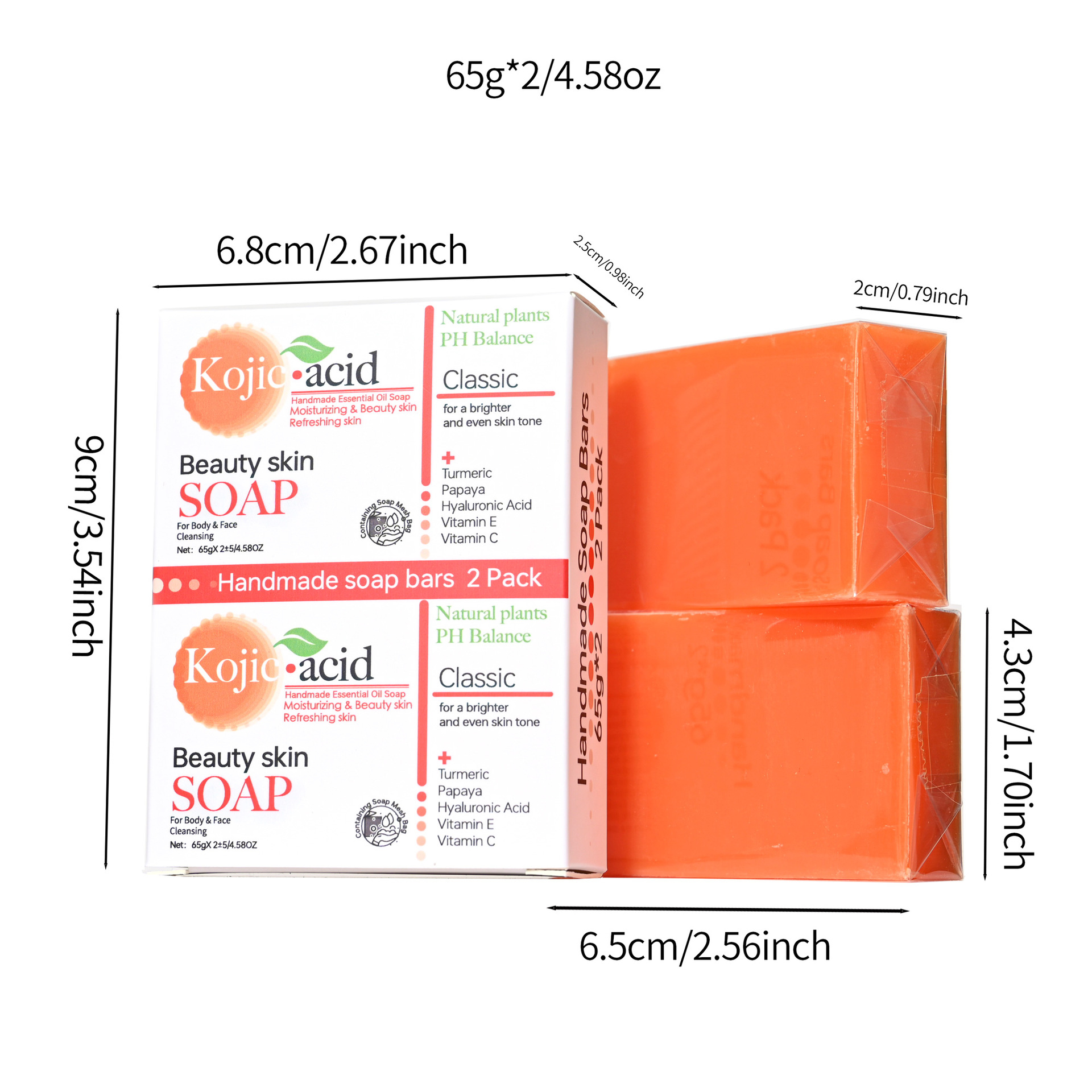 100g Kojic Acid Soap 3 Colors  - Soap Making Glycerin のレビューと価格