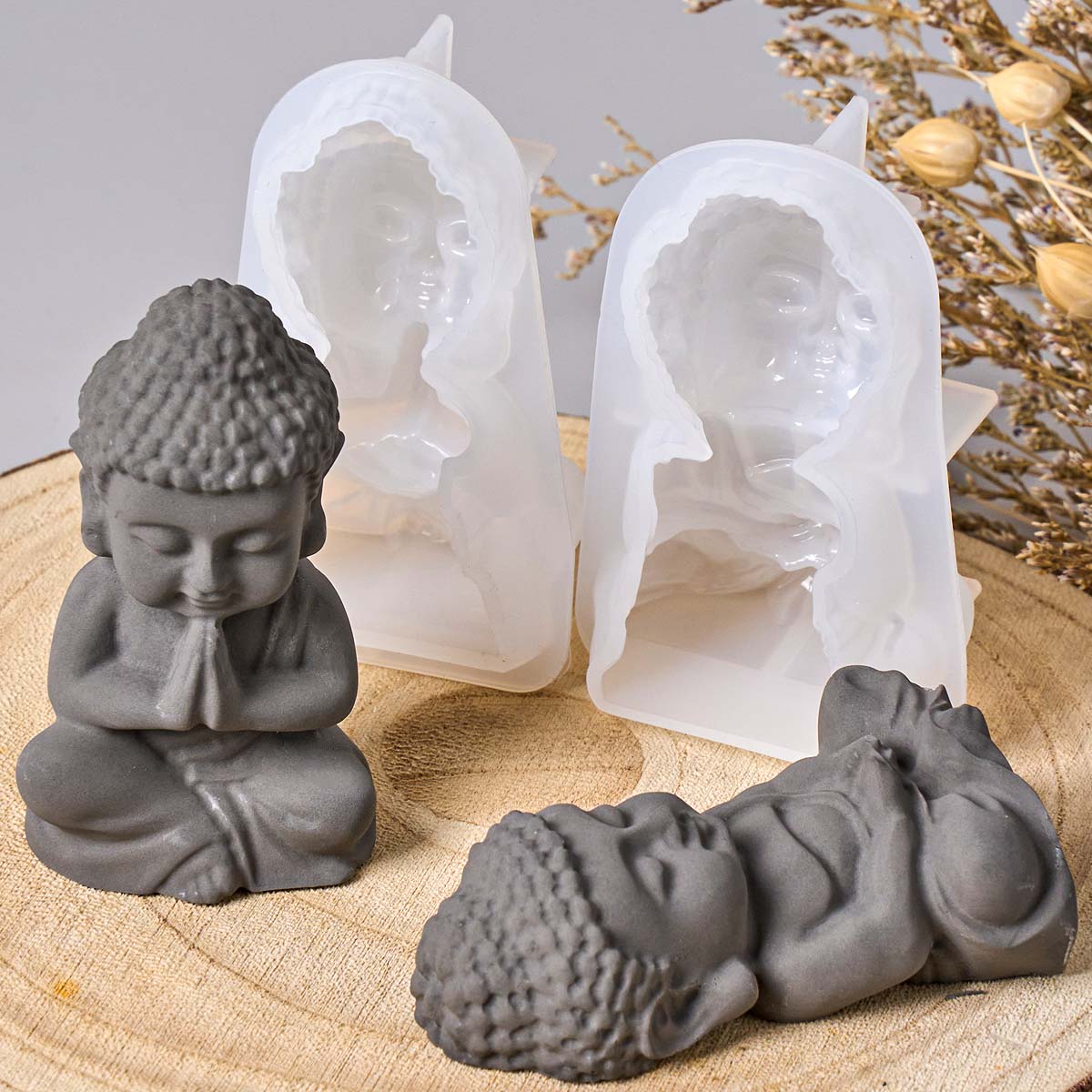 3D Buddha Silicone Candle Mold - Soap Making Process のレビューと価格