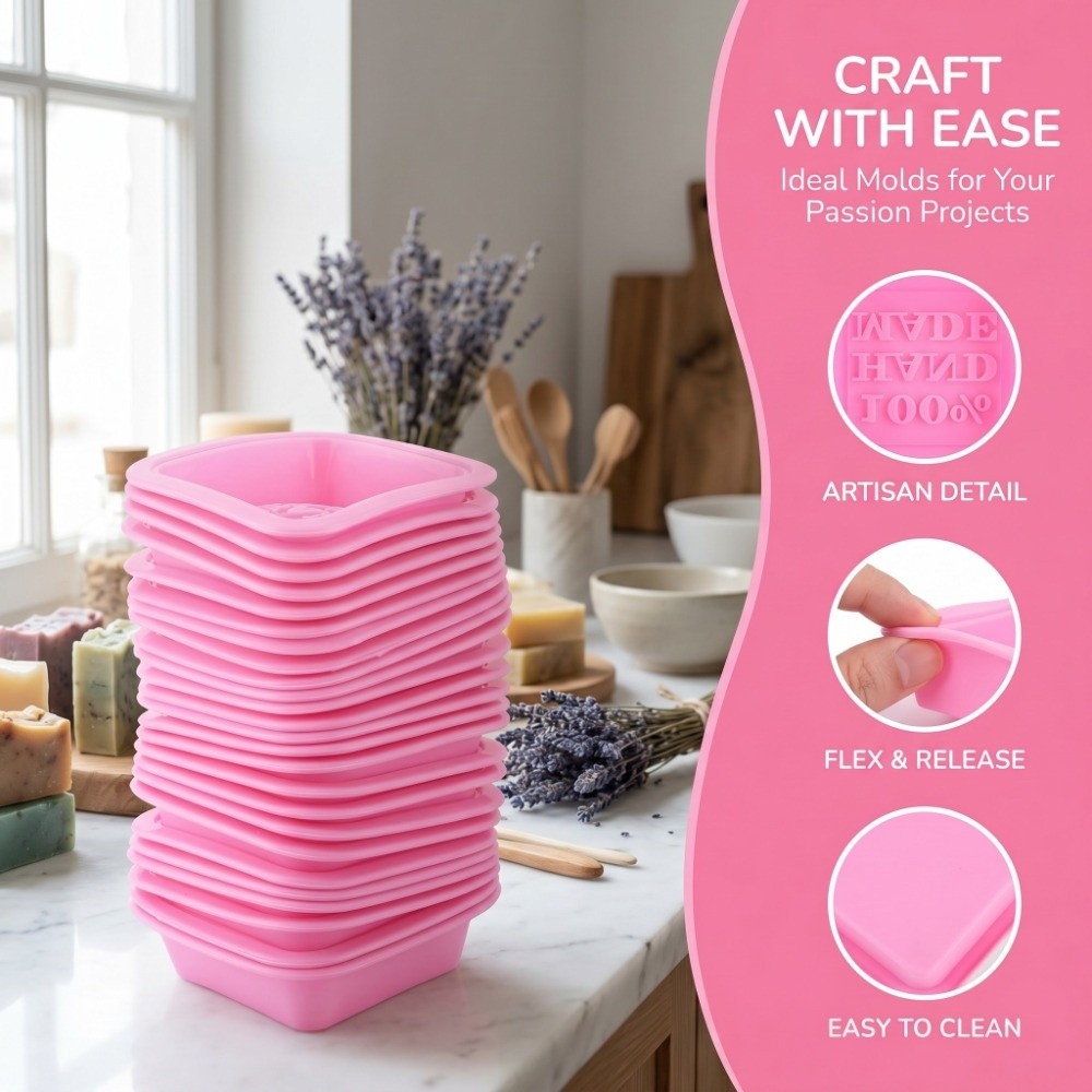 25PCS Silicone Silicone Soap M - Soap Making Process のレビューと価格