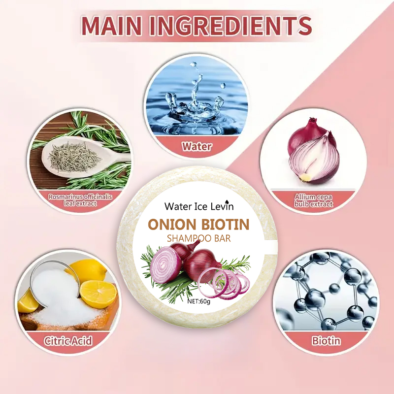 Onion & Biotin Shampoo Bar - 6 - Castor Oil Soap のレビューと価格