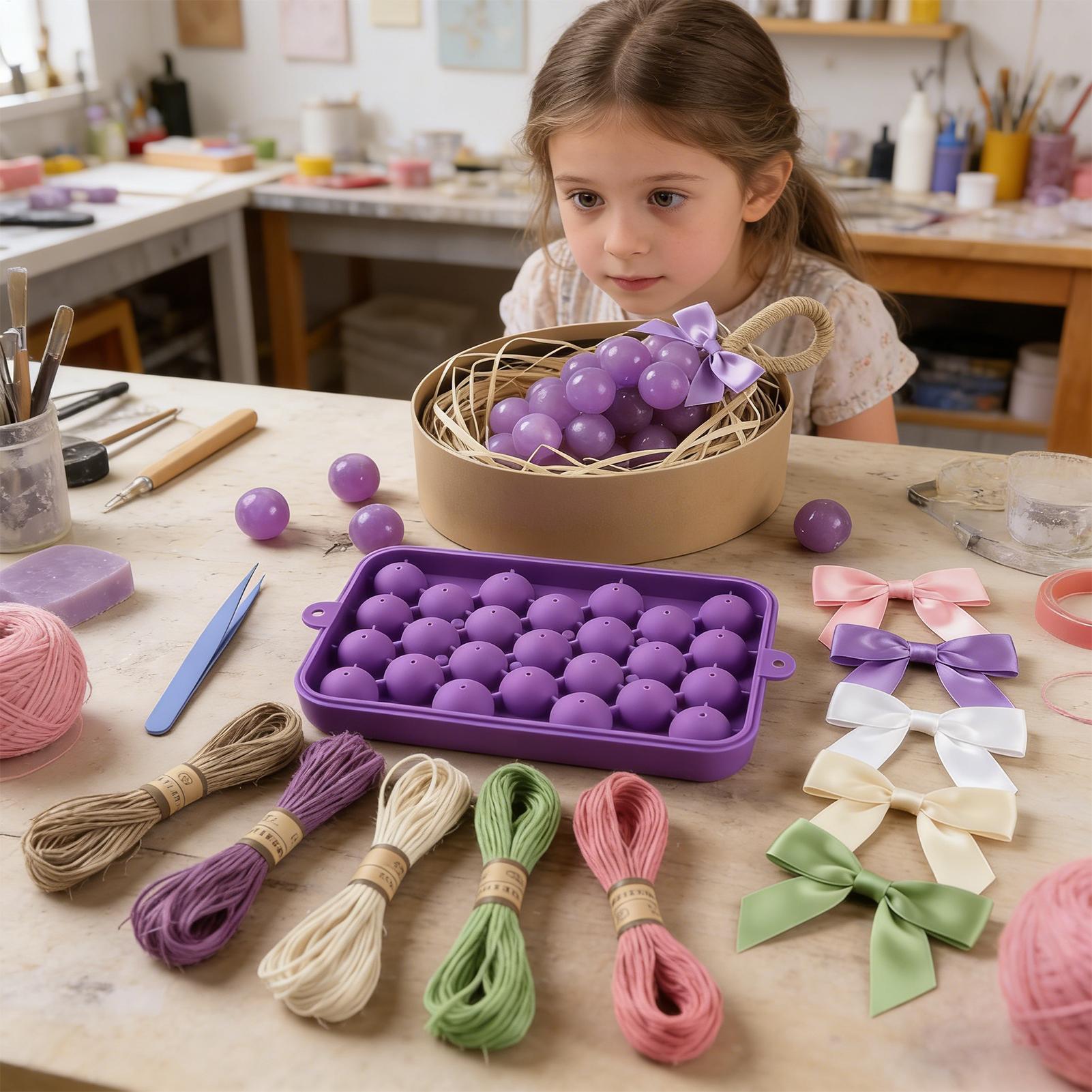 Grape Soap Mold Easy-Release F - Soap Making Book For Beginners のレビューと価格