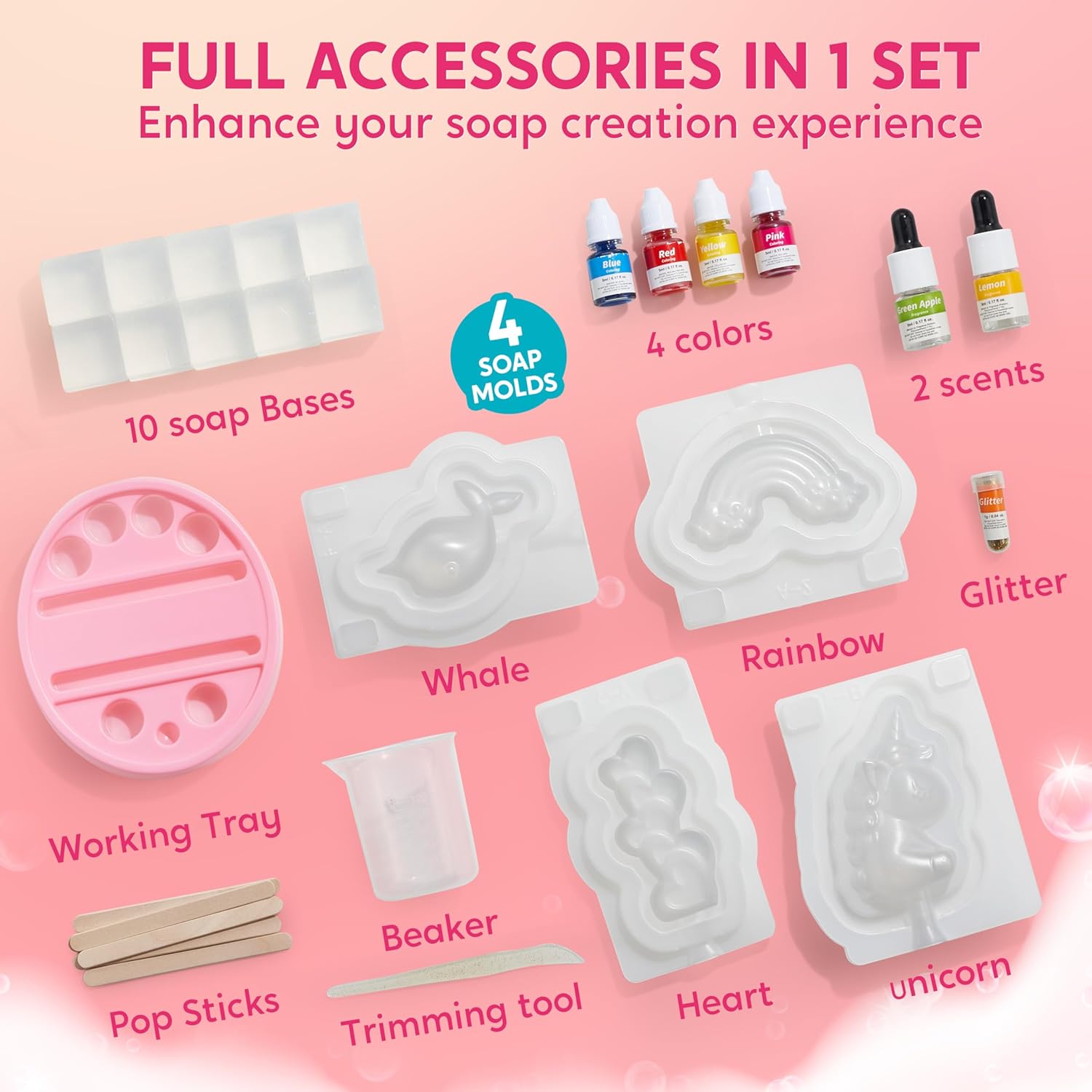 JOYFY Unicorn Soap Making Kit  - Soap Making Guide For Beginners のレビューと価格