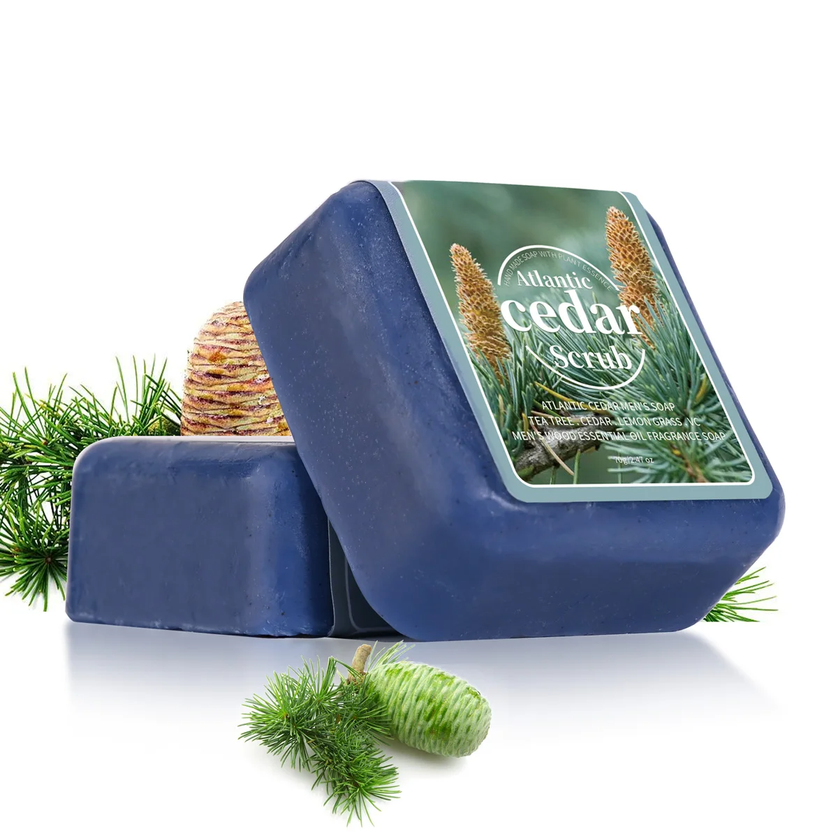 Men's Cedar Essential Oil Soap - Castor Oil Soap のレビューと価格