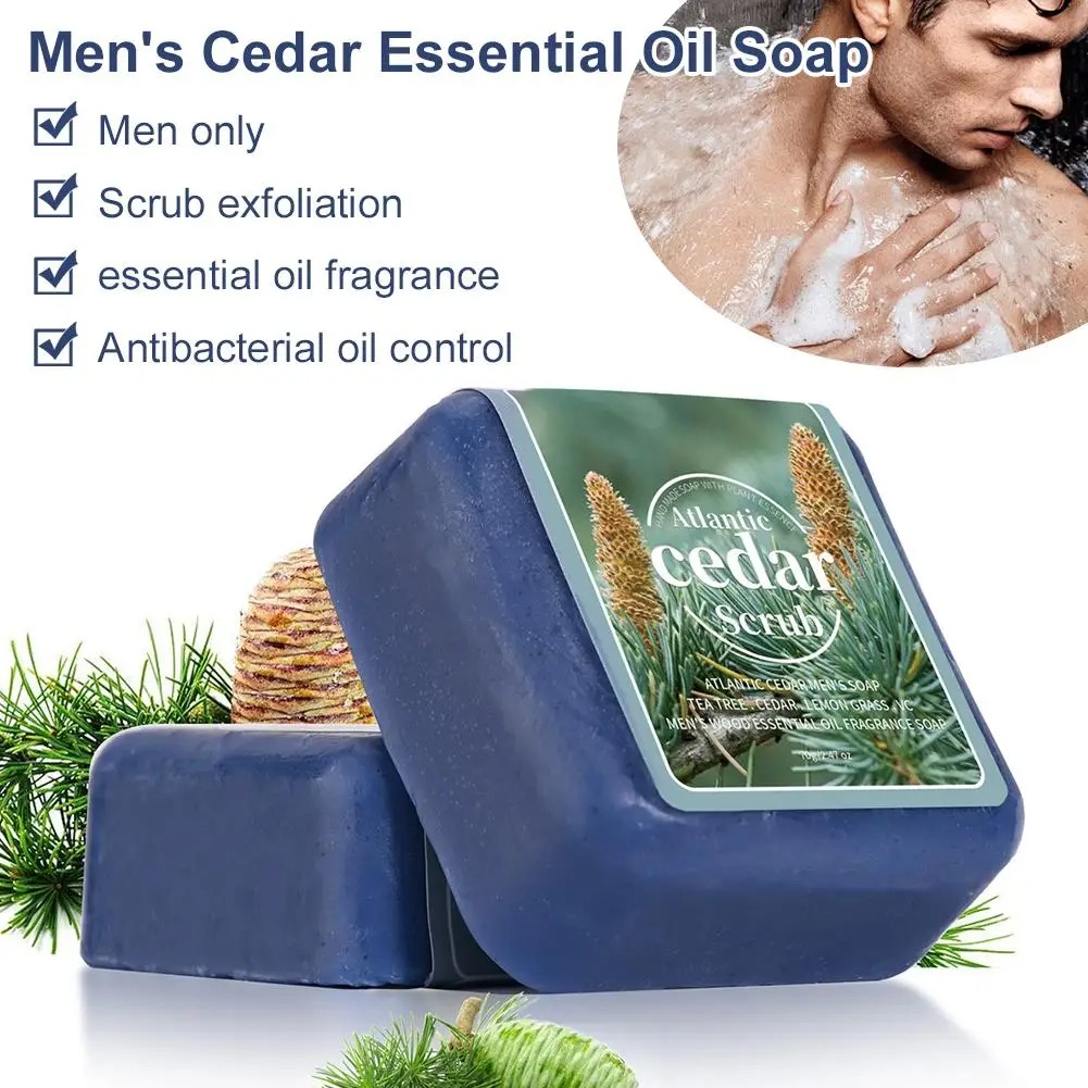 Men's Cedar Essential Oil Soap - Castor Oil Soap のレビューと価格
