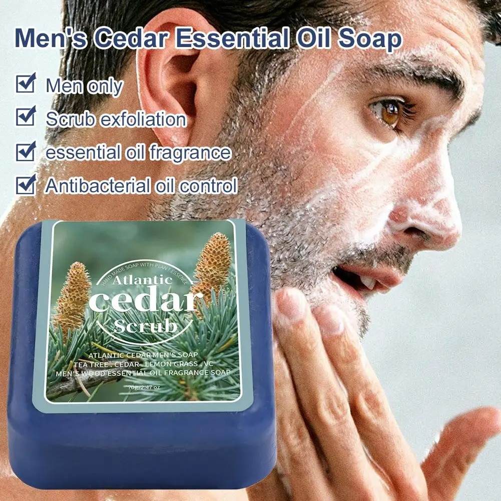 Men's Cedar Essential Oil Soap - Castor Oil Soap のレビューと価格