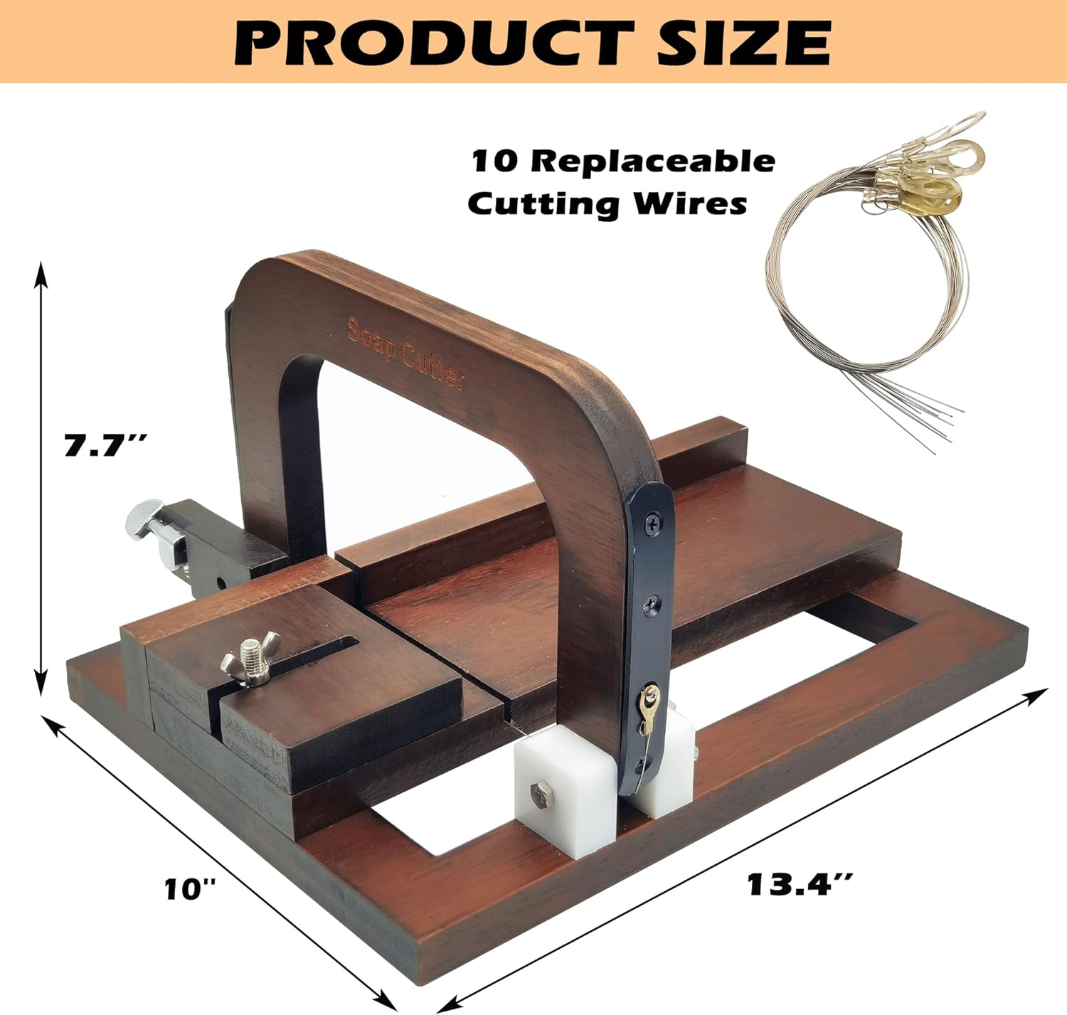 Black Walnut Wooden Soap Cutte - Soap Cutter Wire のレビューと価格