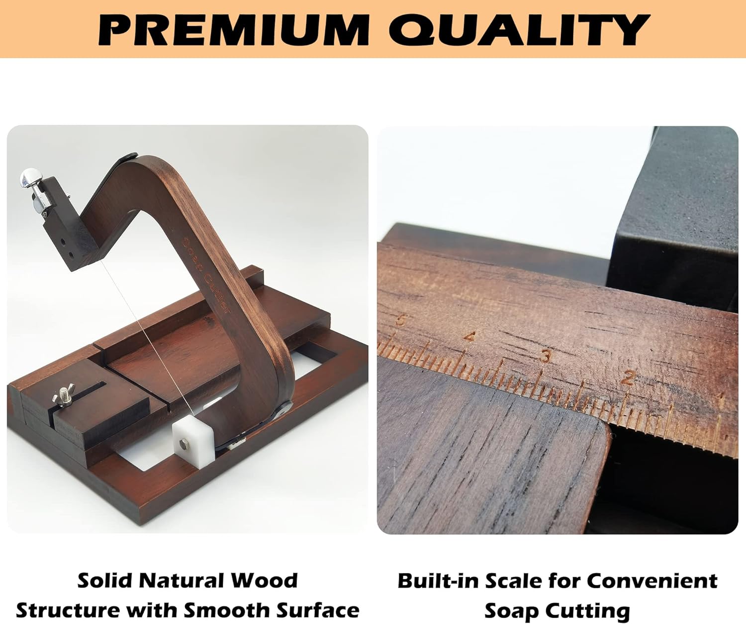 Black Walnut Wooden Soap Cutte - Soap Cutter Wire のレビューと価格