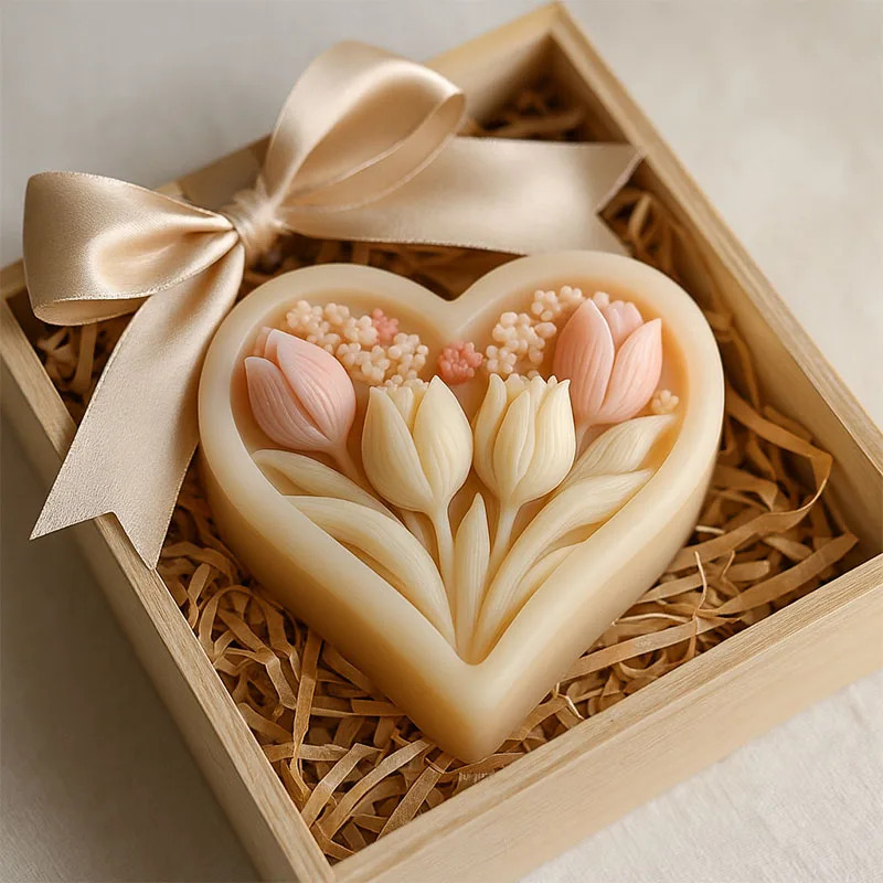 Silicone Mold for Heart-shaped - Soap Making Book For Beginners のレビューと価格