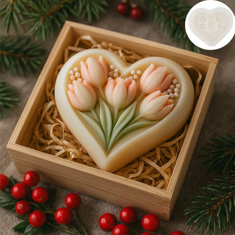 Silicone Mold for Heart-shaped - Soap Making Book For Beginners のレビューと価格